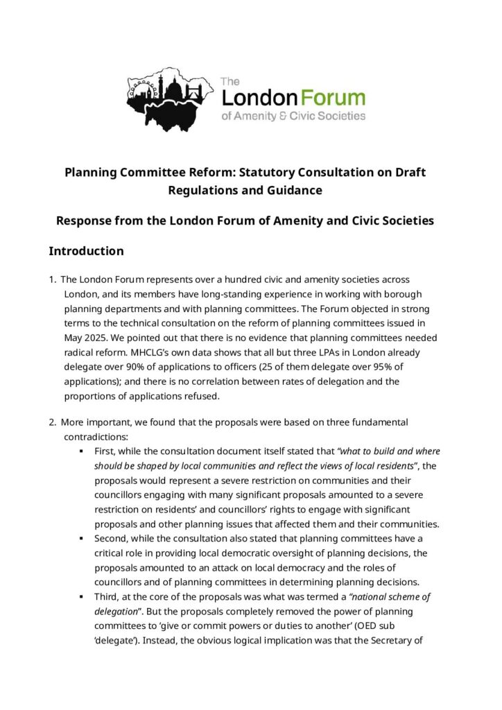 thumbnail of Planning Committee Regulations and guidance response