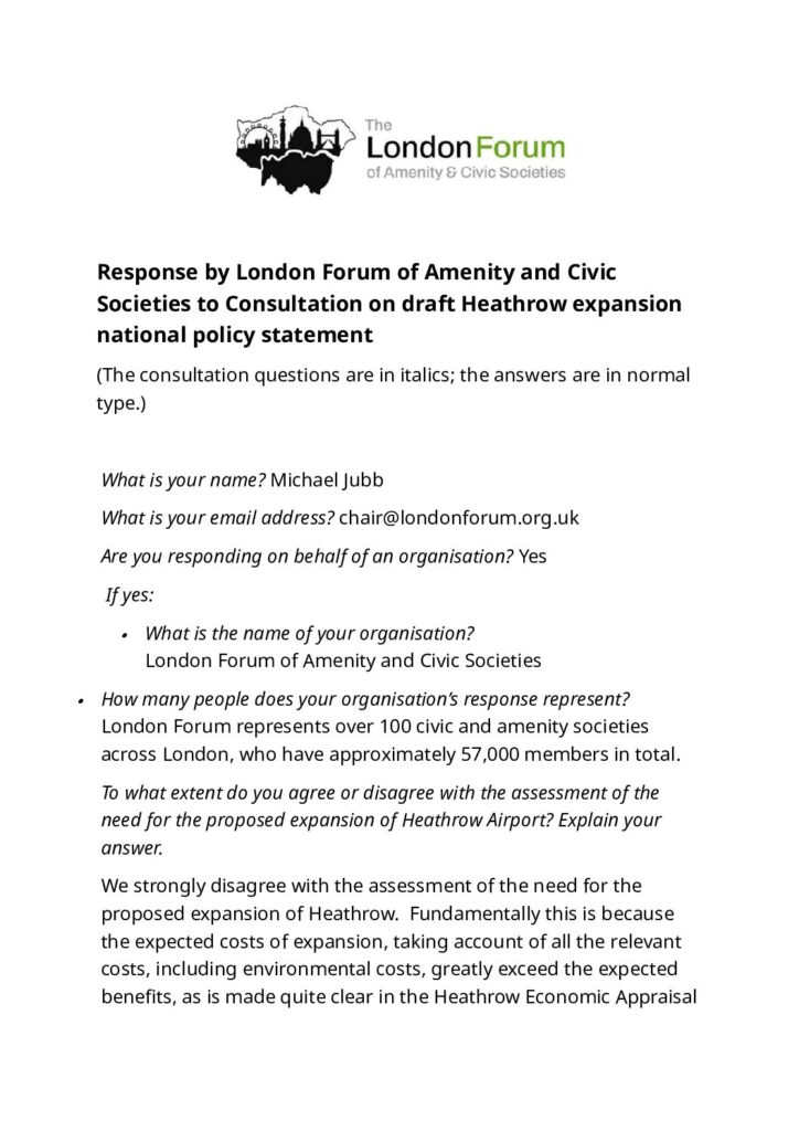 thumbnail of Heathrow consultation response Aug 2026